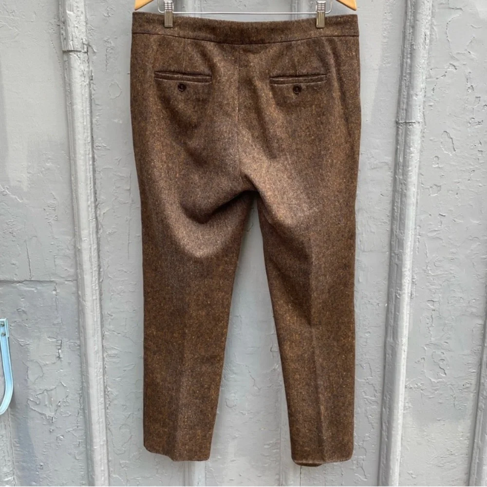 MaxMara Wool Silk Brown Tweed pants, size 44 - Picture 5 of 8